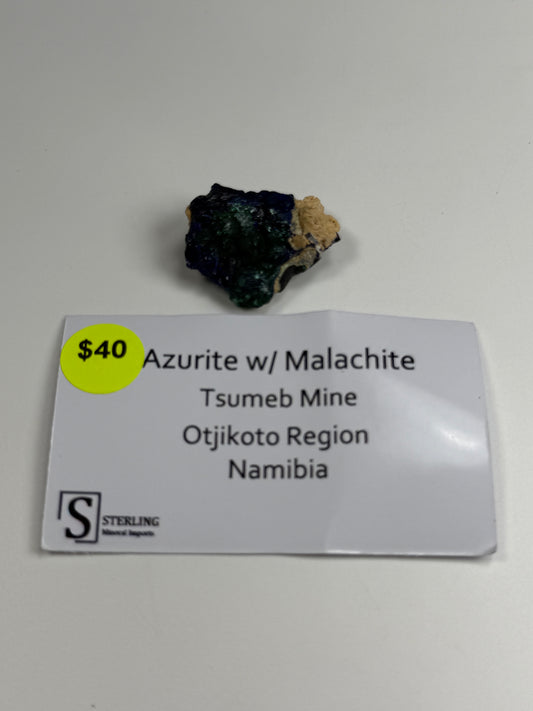 Azurite w/ Malachite