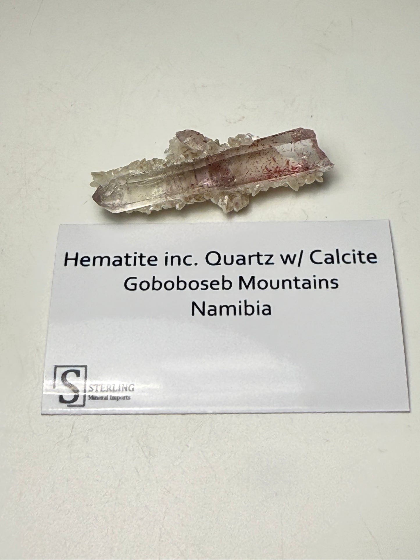 Hematite inc. Quartz w/Calcite