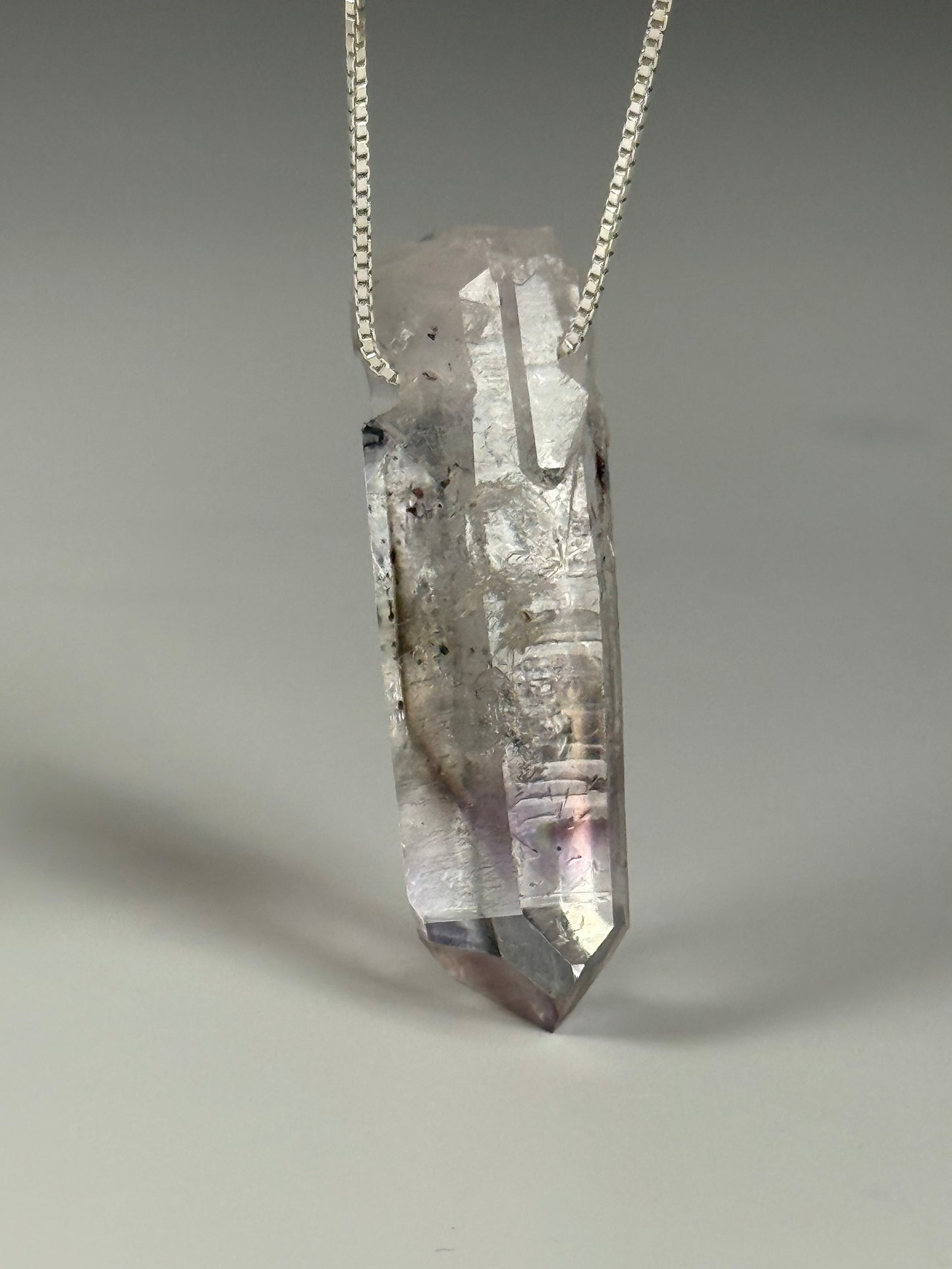 Amethyst Pendant with Chain