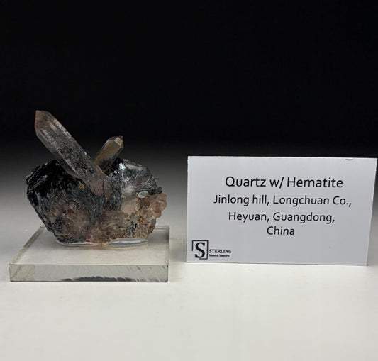 Quartz w/ Hematite