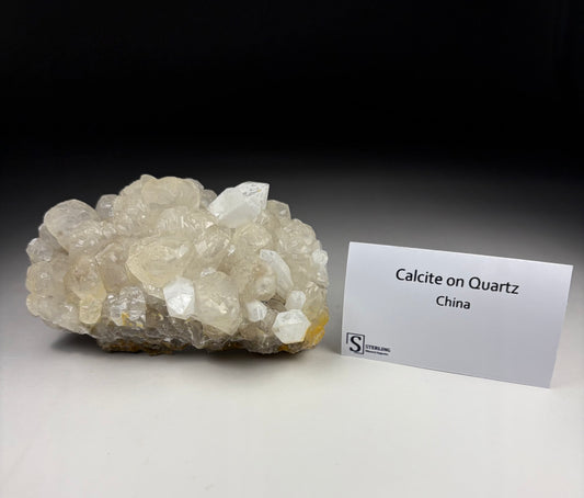 Calcite on Quartz
