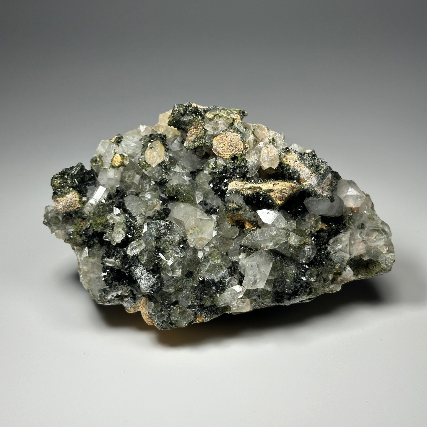 Epidote on Quartz - Turkey