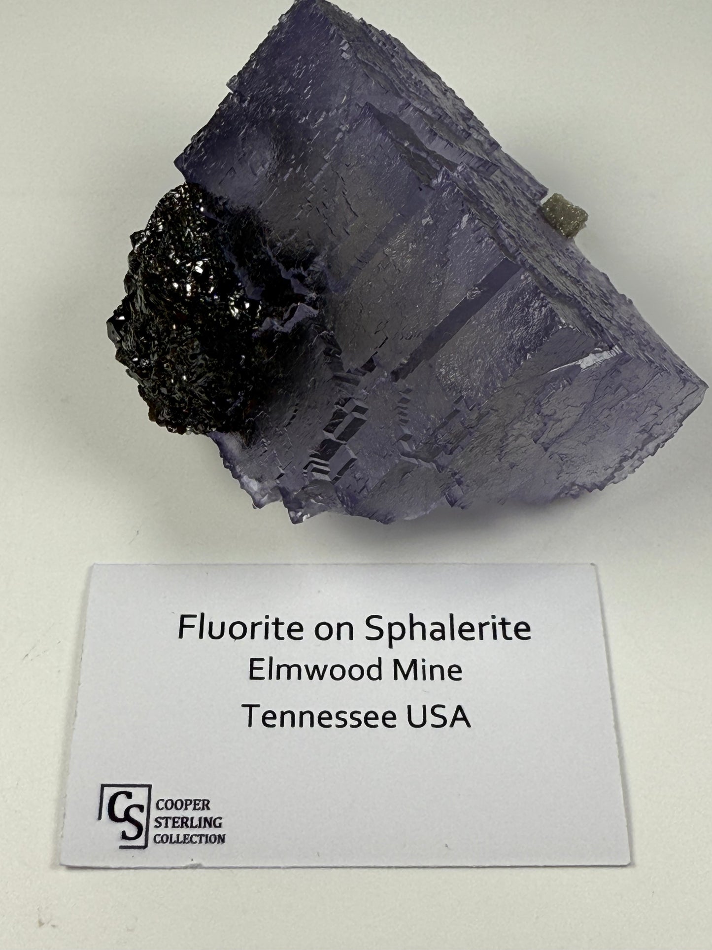 Fluorite on Sphalerite