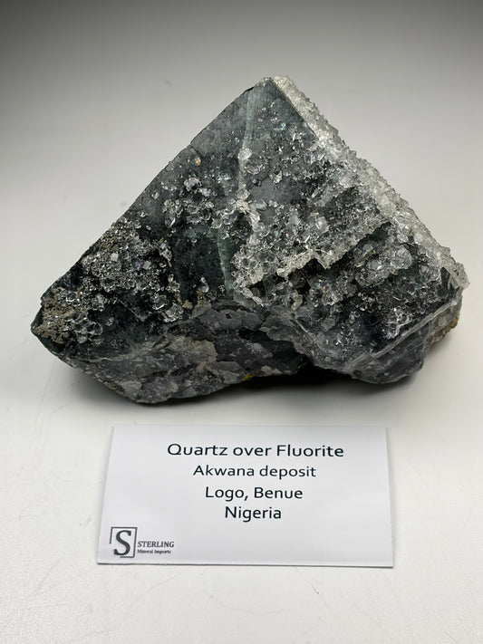 Quartz over Fluorite