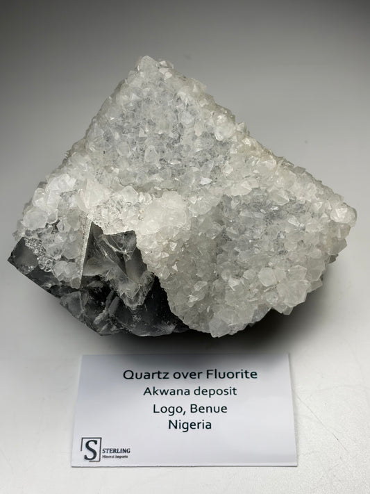 Quartz over Fluorite