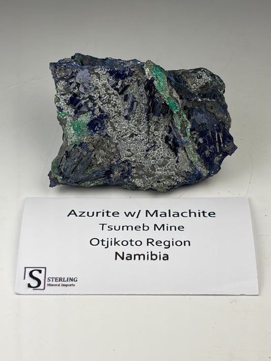 Azurite w/ Malachite