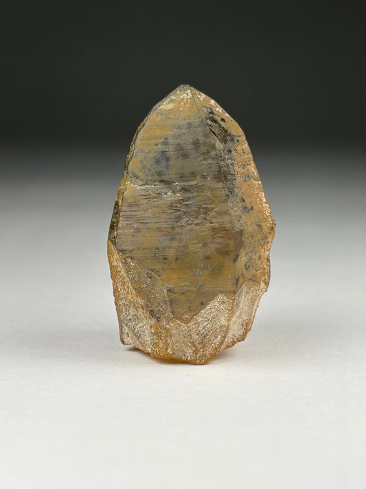 Hyalite on Smoky Quartz