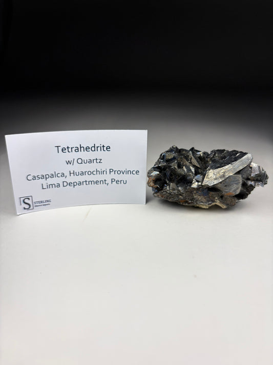 Tetrahedrite w/ Quartz