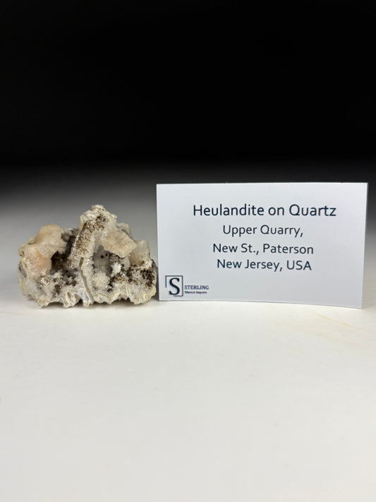 Heulandite on Quartz