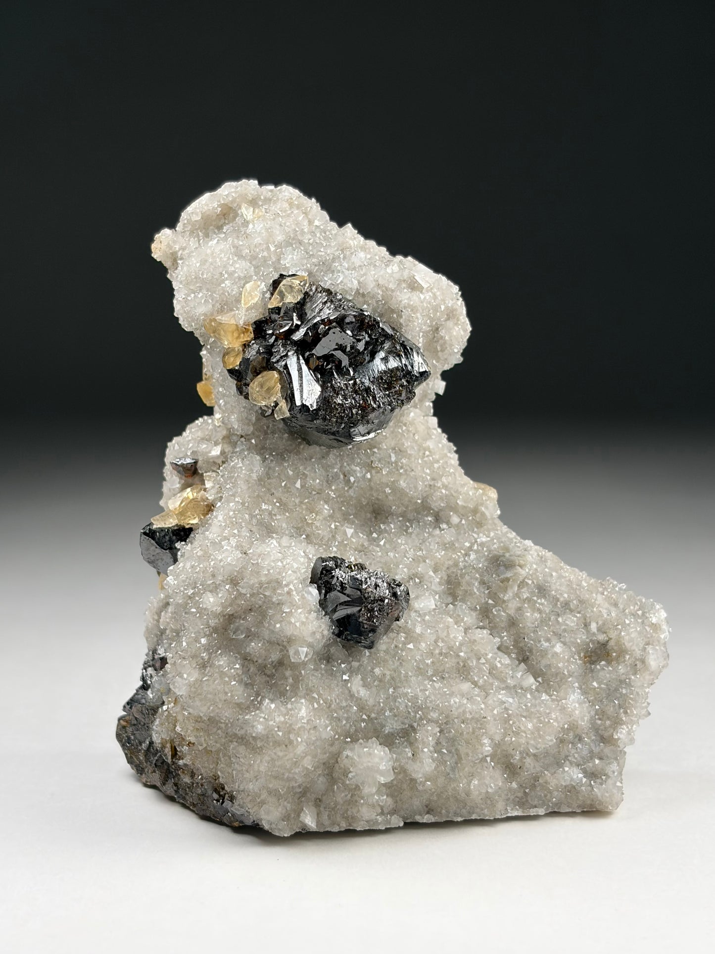 Calcite on Sphalerite - Tennessee