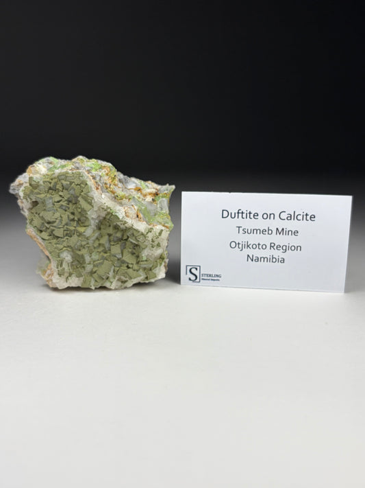 Duftite on Calcite