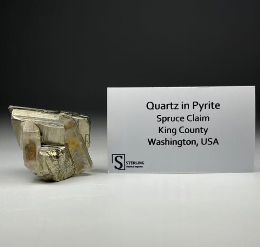 Quartz in Pyrite