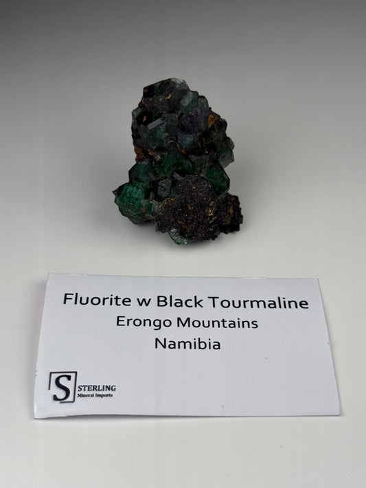 Fluorite w/ Black Tourmaline
