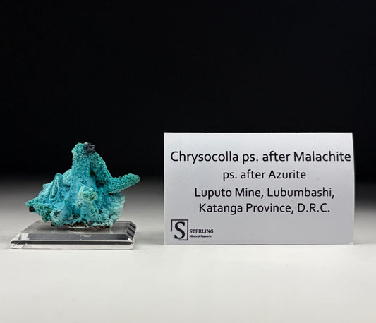 Chrysocolla ps. after Malachite ps. after Azurite