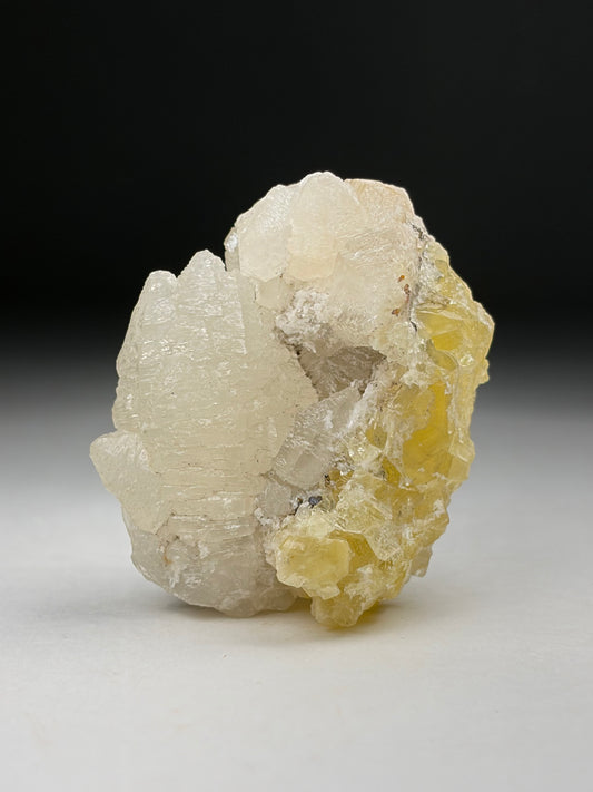 Witherite on Fluorite - Illinois
