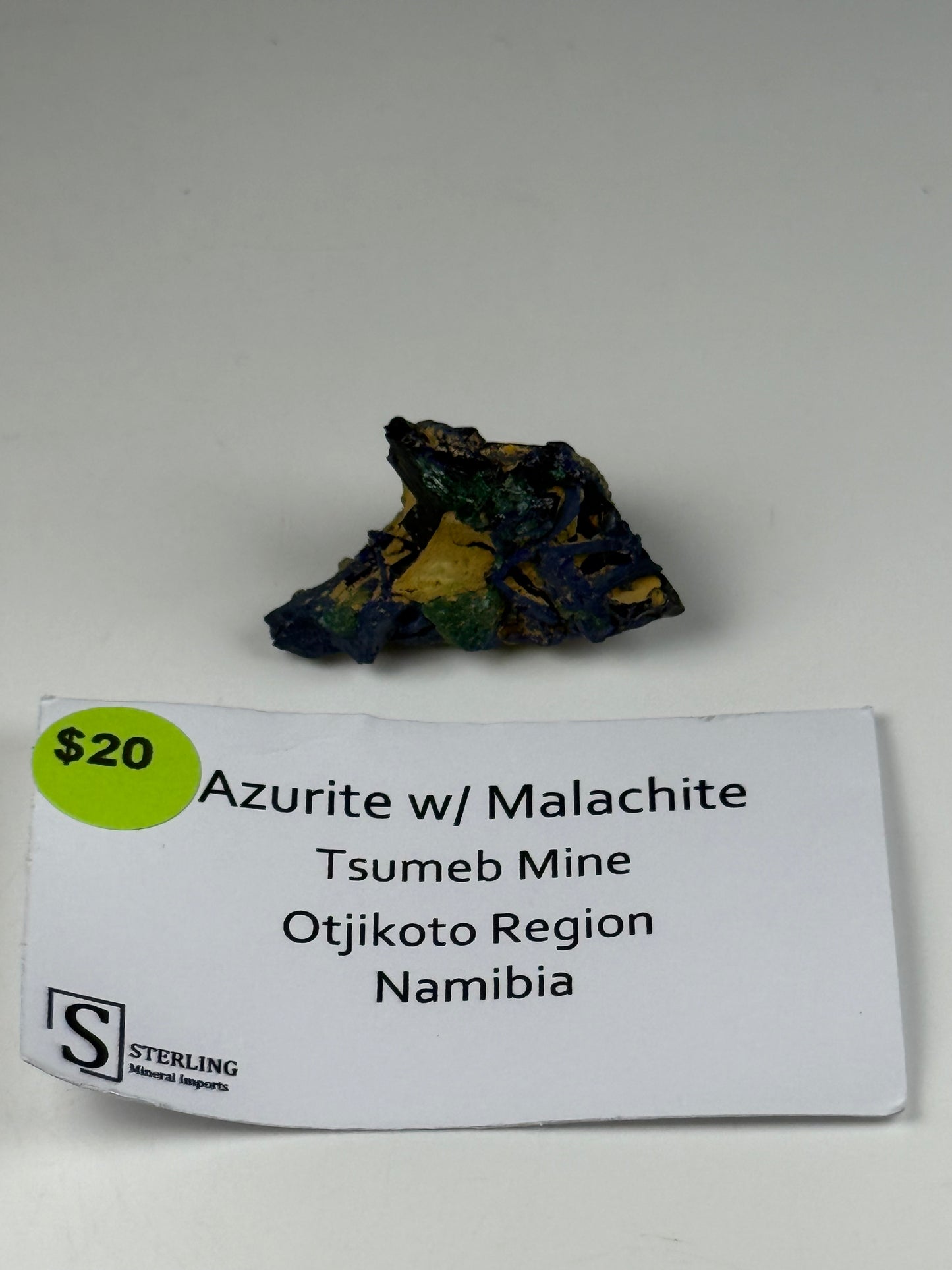 Azurite w/Malachite