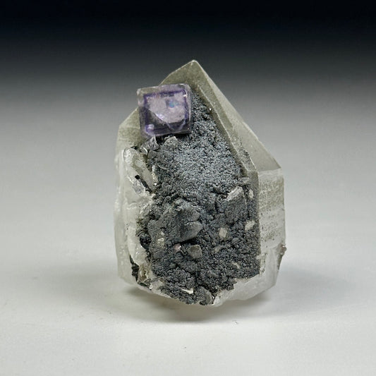 Fluorite on Quartz