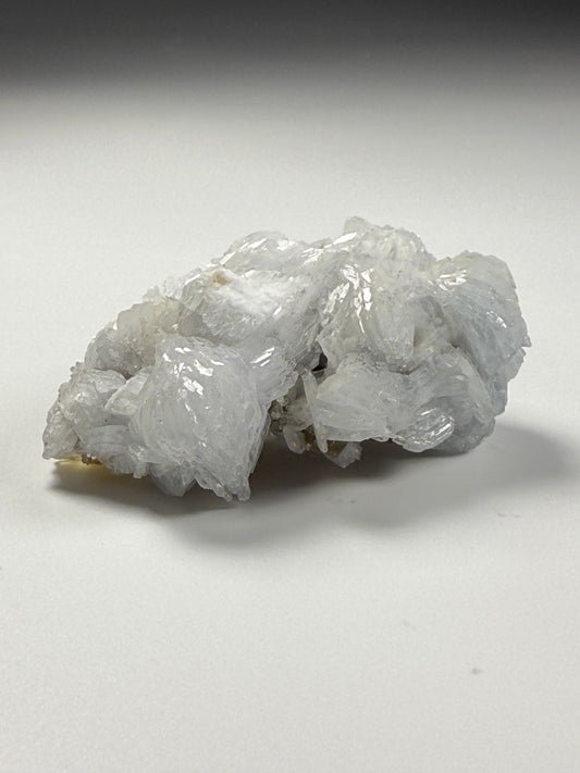 Celestine on Fluorite