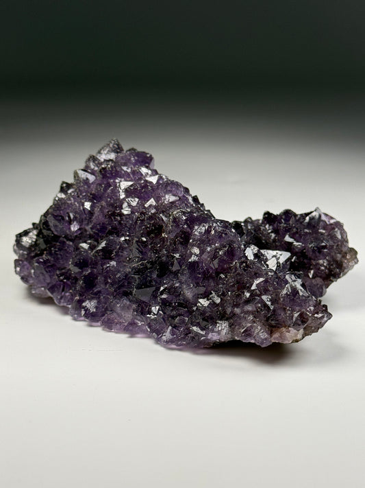 Amethyst on Fluorite