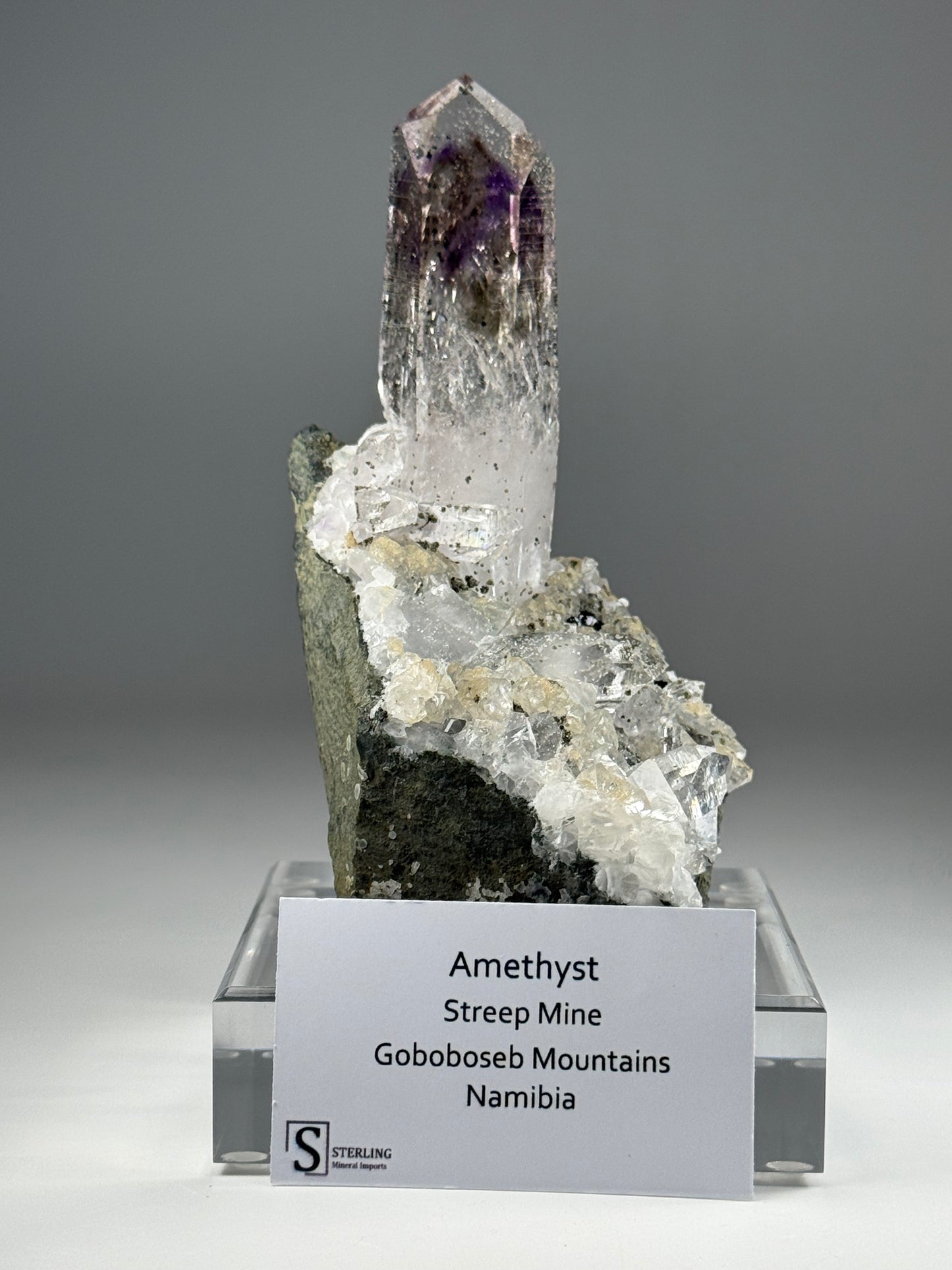 Amethyst W/Custom Stand