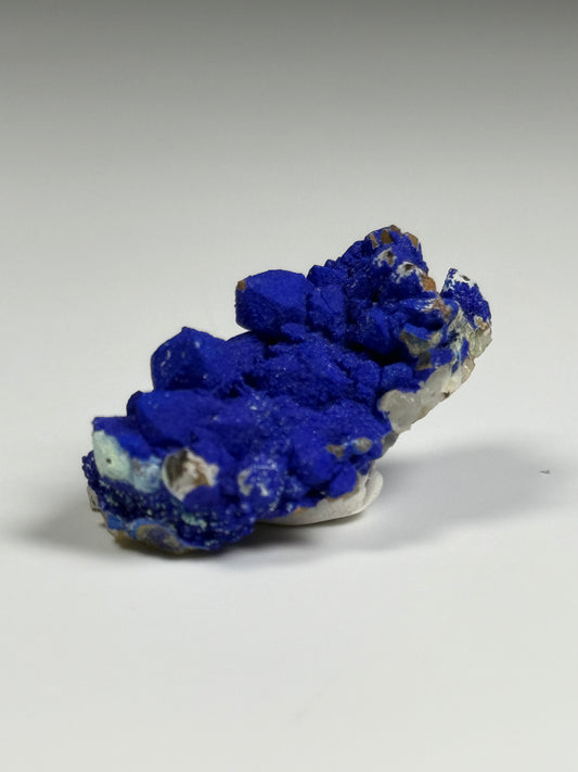 Azurite on Quartz