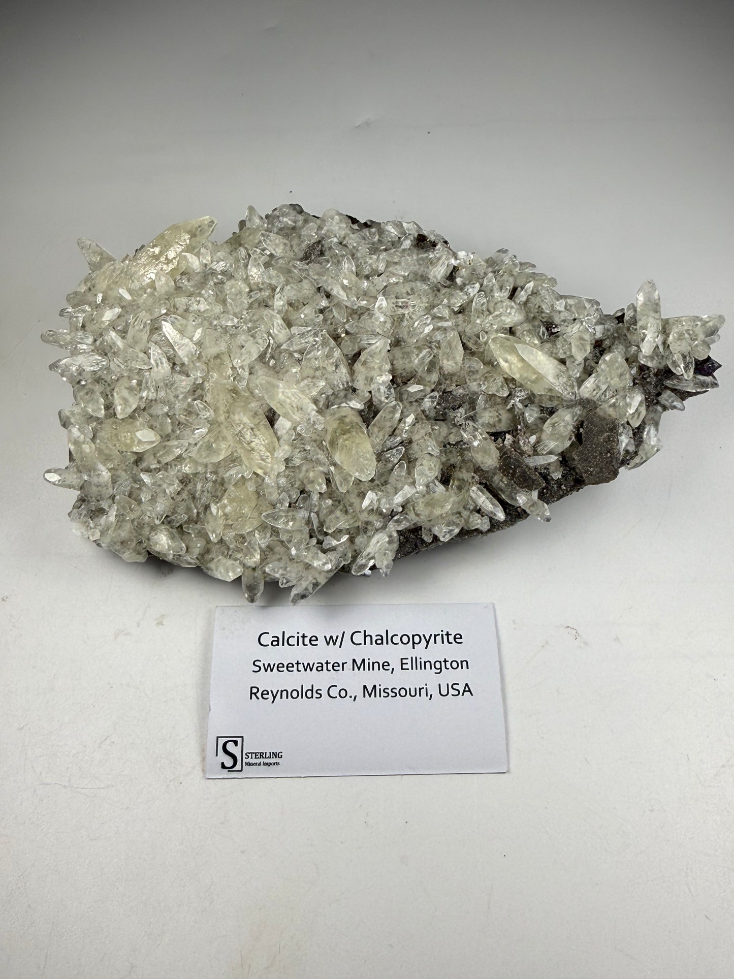 Calcite w/ Chalcopyrite