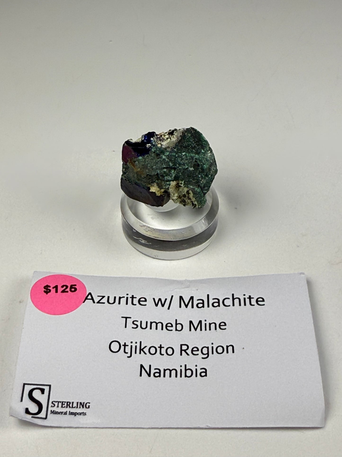 Azurite w/Malachite