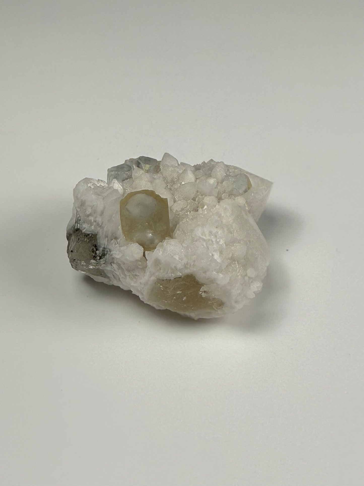 Candle Quartz w/ Fluorite