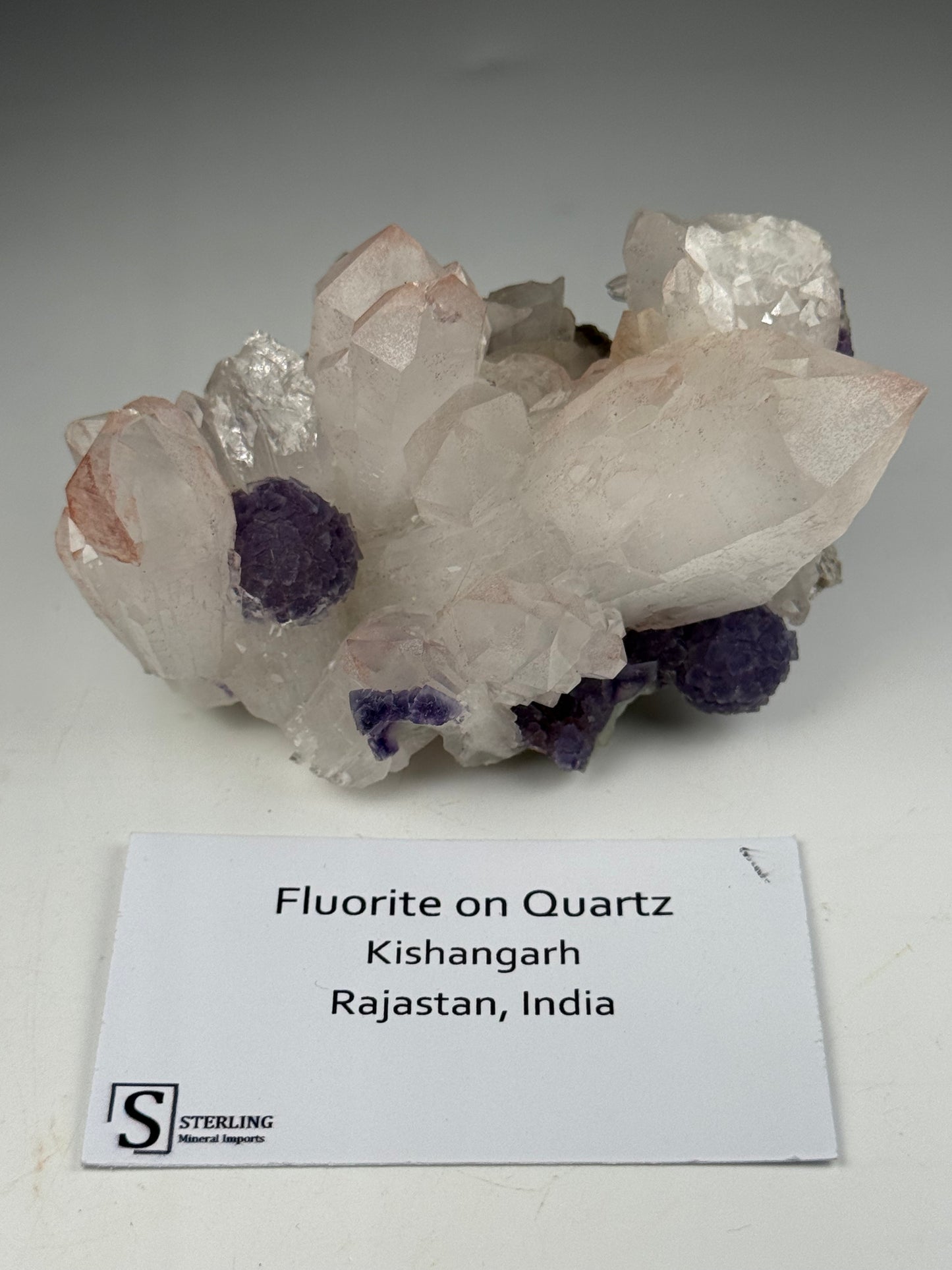 Fluorite on Quartz