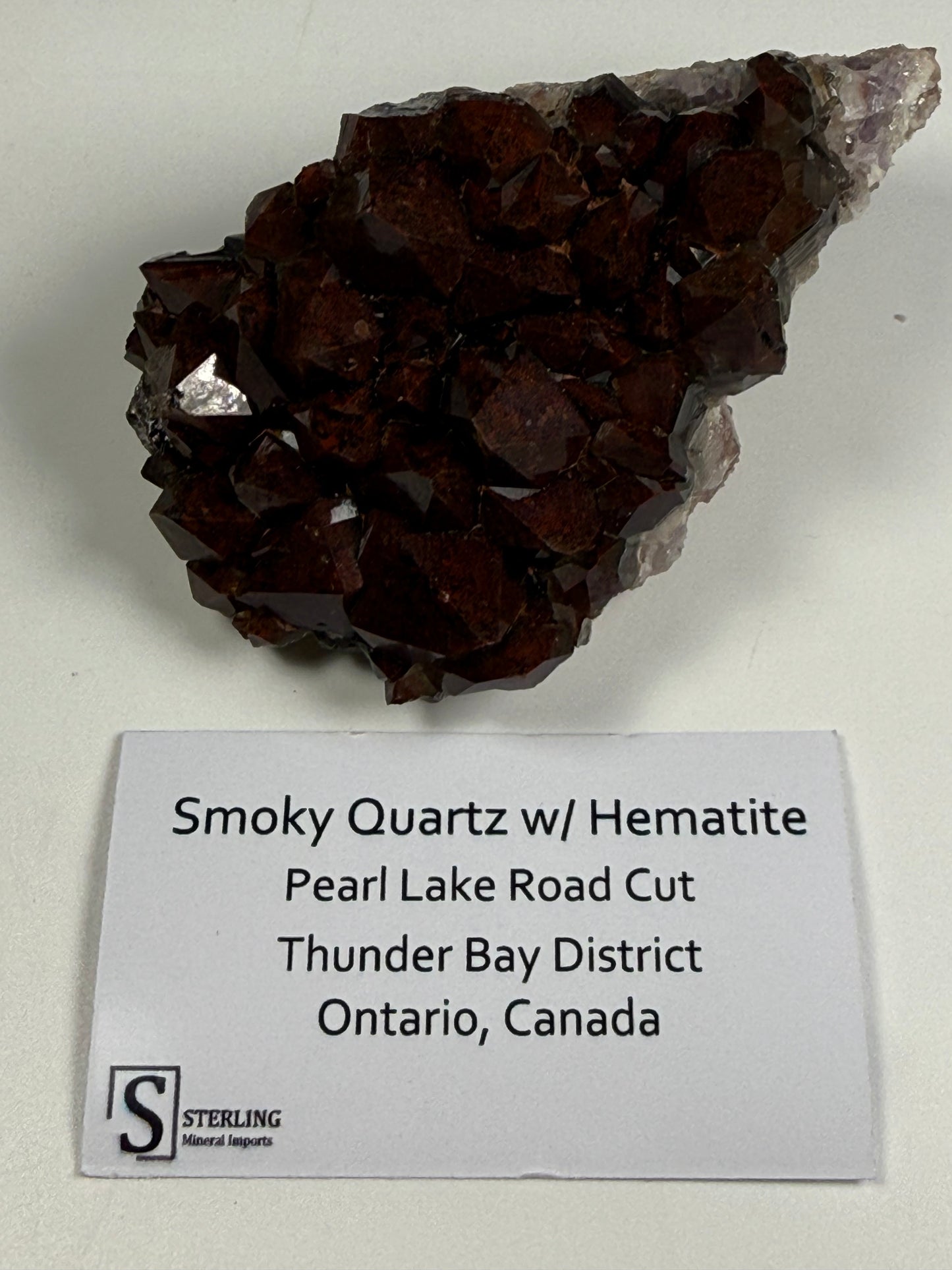 Smoky Quartz w/ Hematite