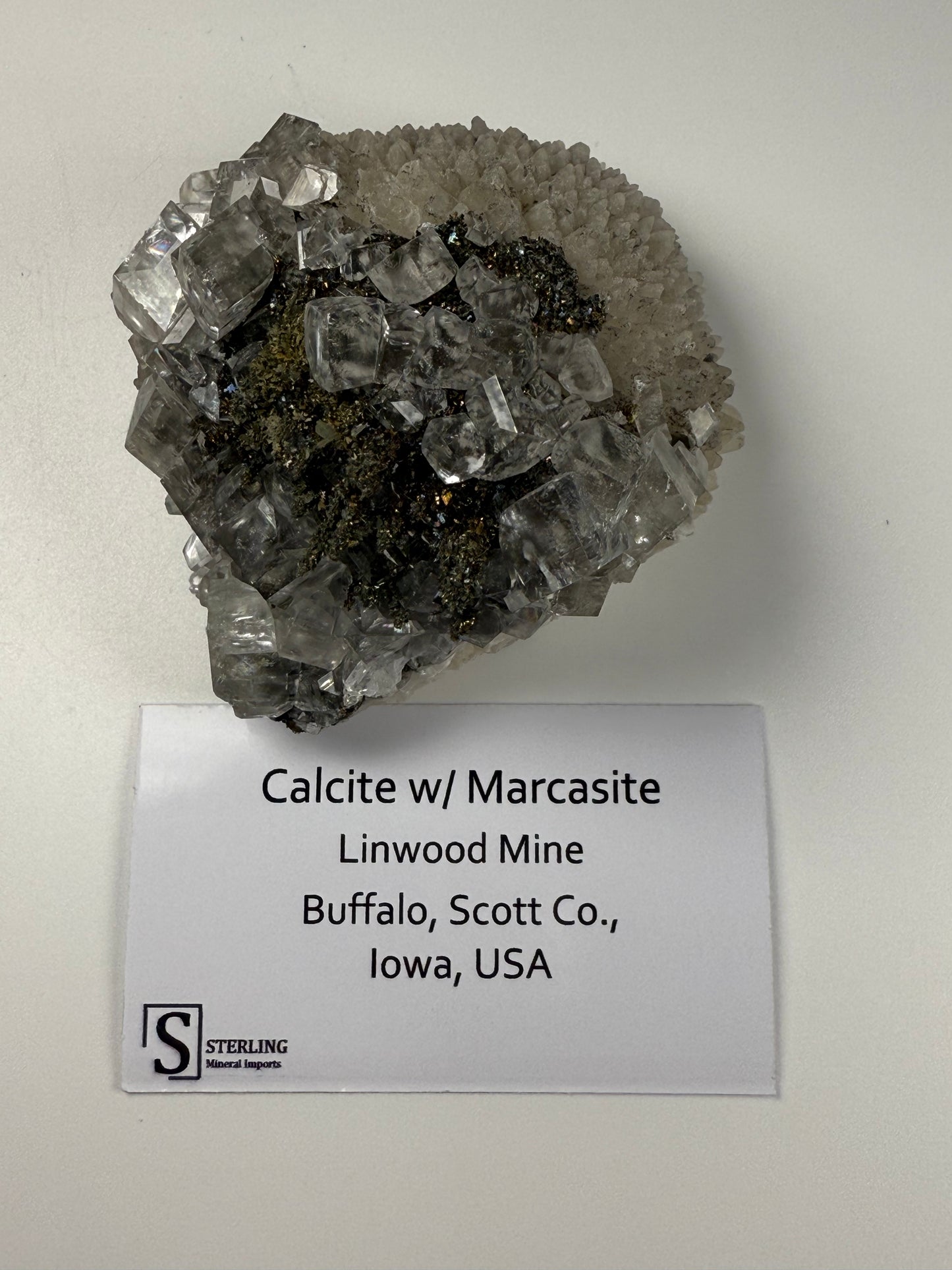 Calcite with Marcasite