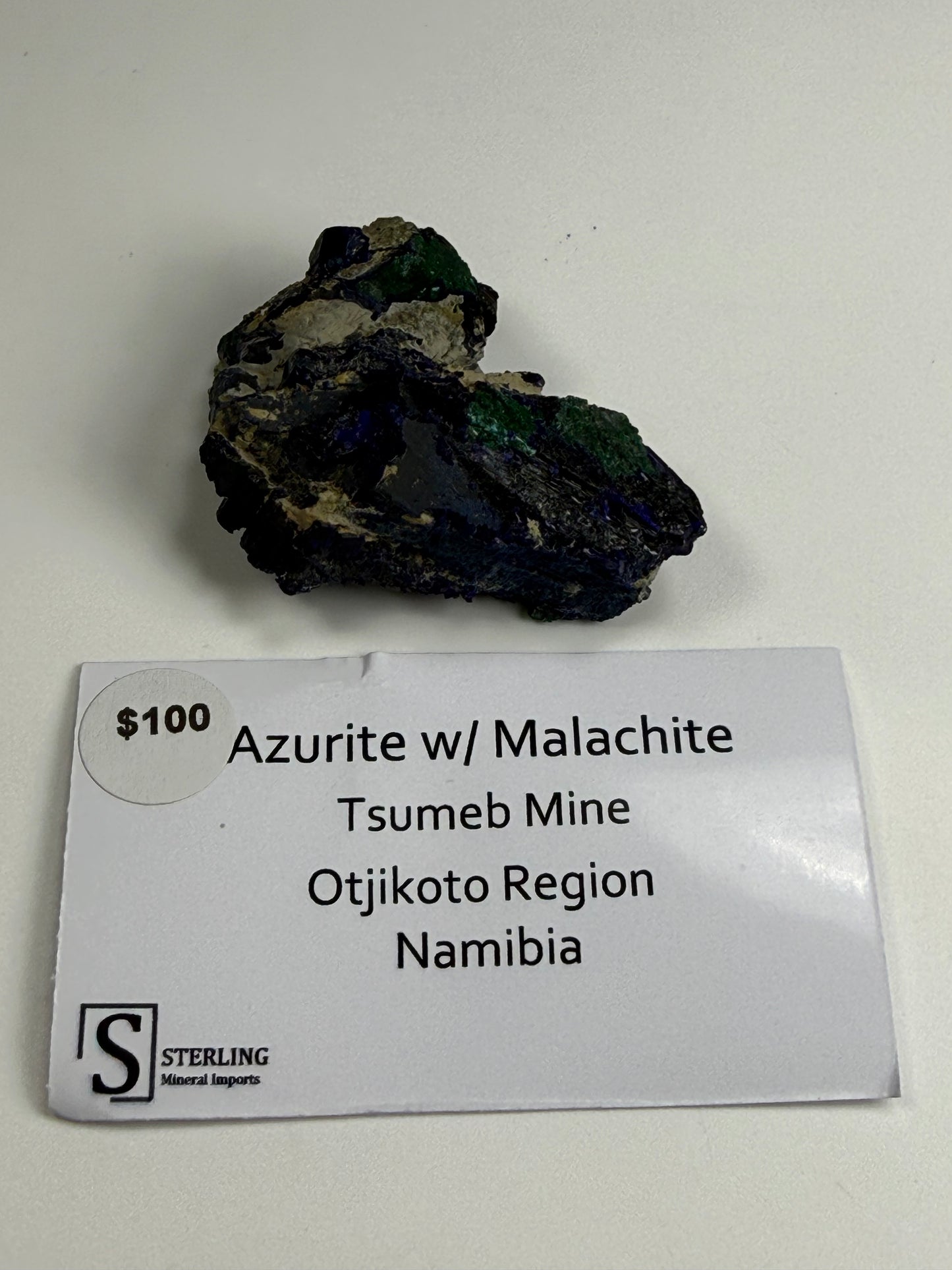 Azurite w/ Malachite