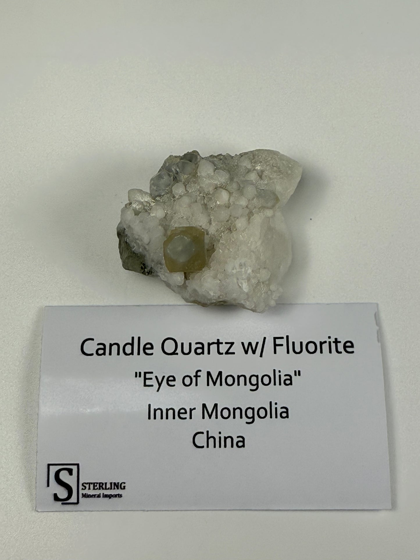 Candle Quartz w/ Fluorite