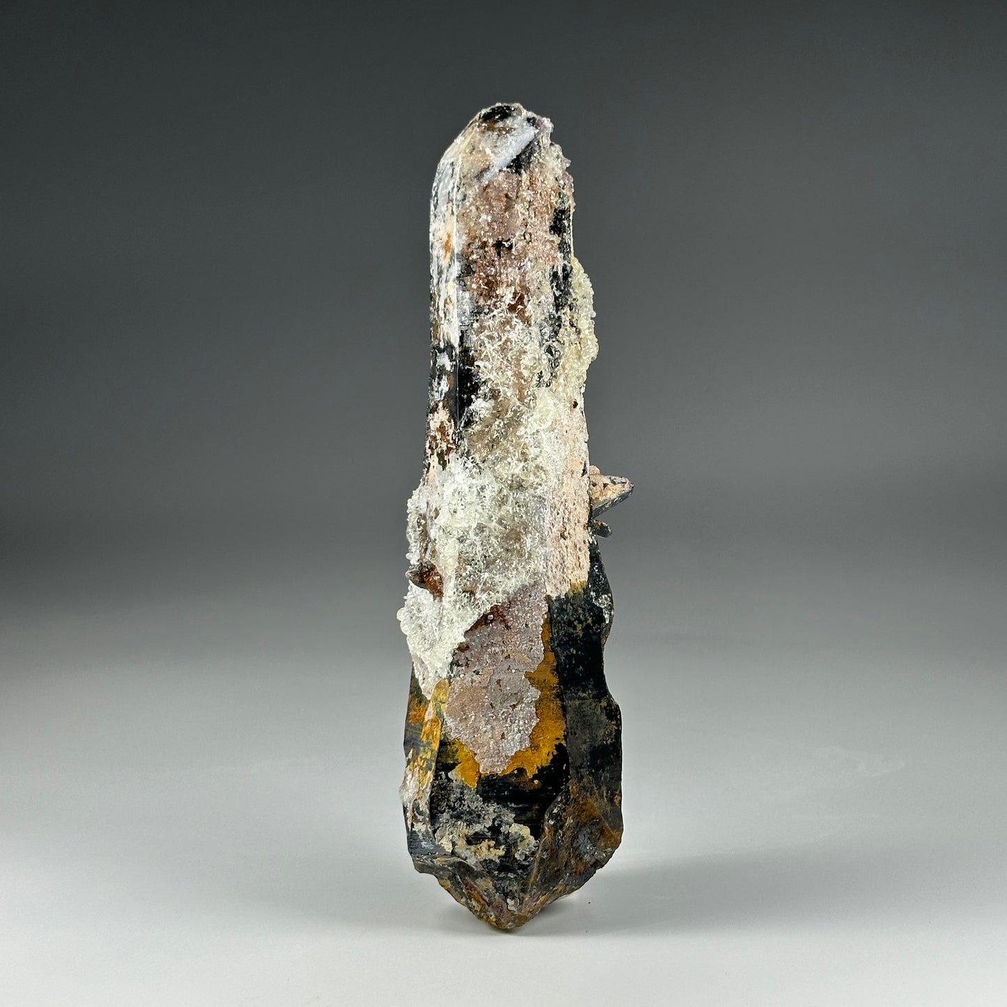 Smokey Quartz Tessen w/ Hyalite Opal