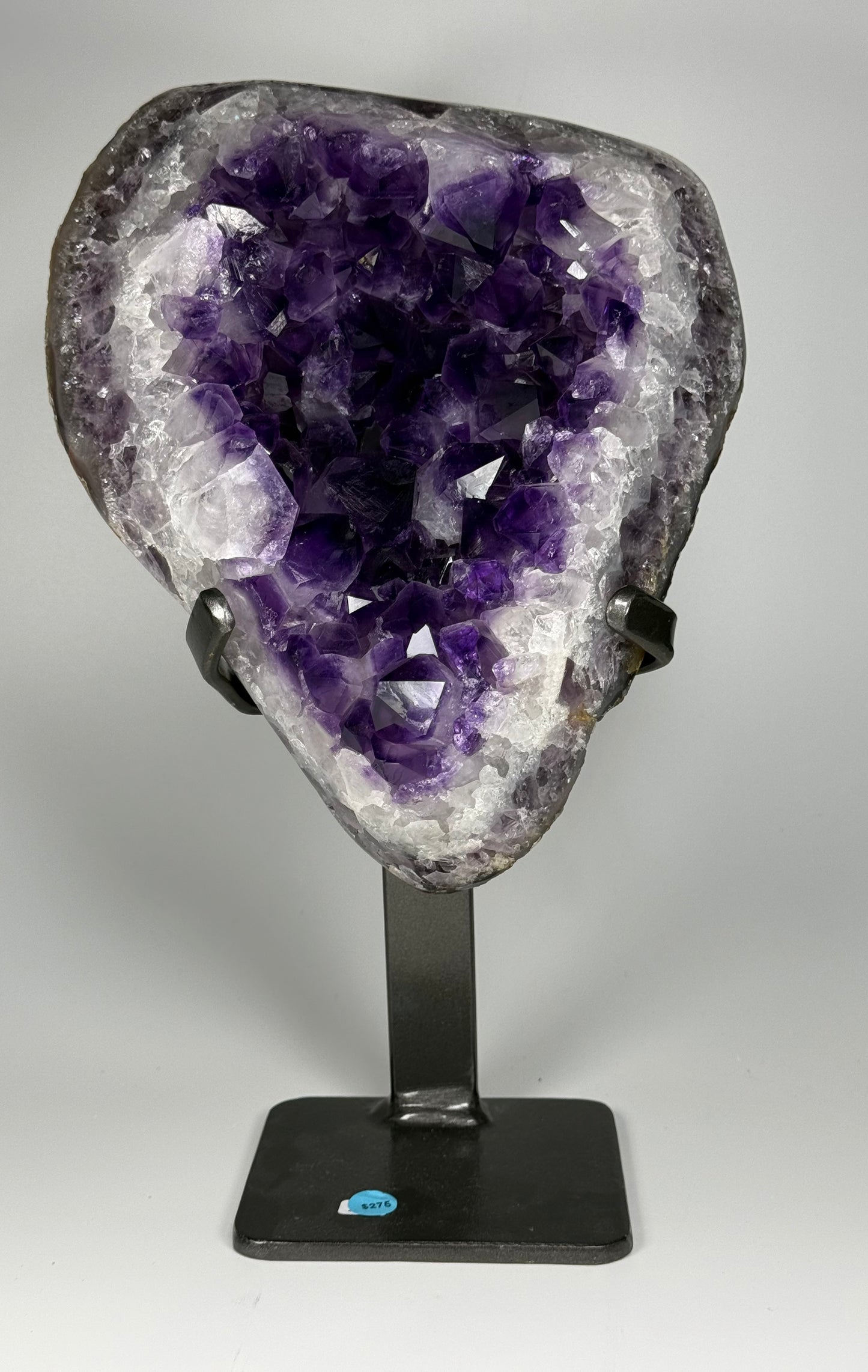 Amethyst w/ custom metal stand