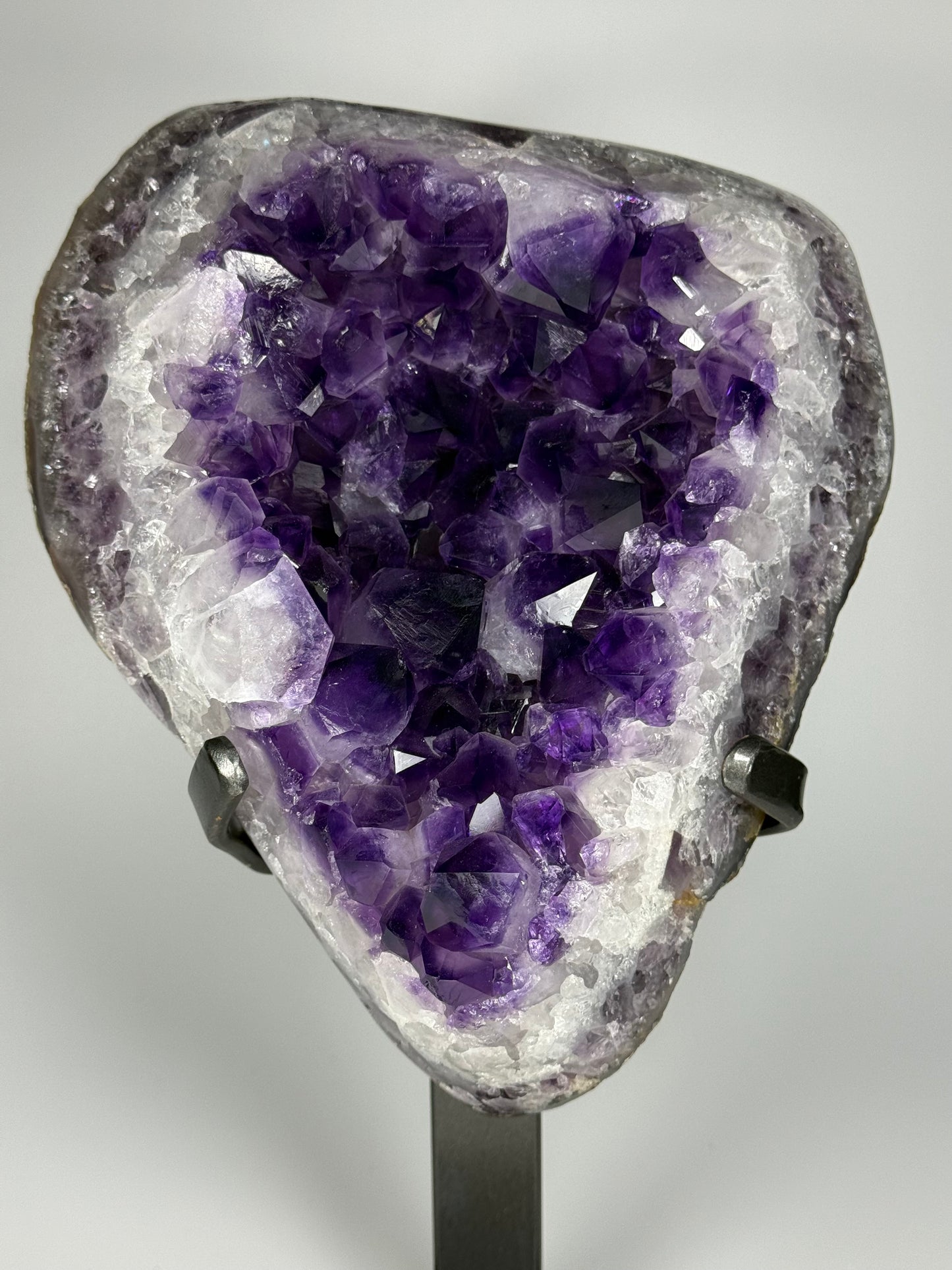 Amethyst w/ custom metal stand
