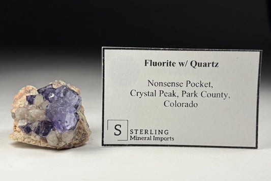 Fluorite w/Quartz