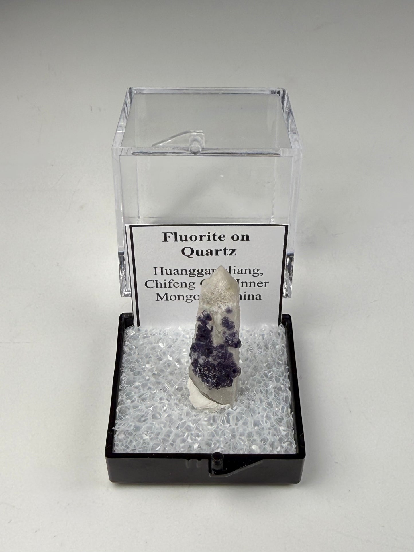 Fluorite on Quartz