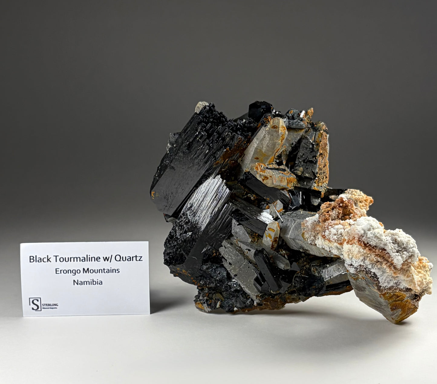 Black Tourmaline w/ Quartz