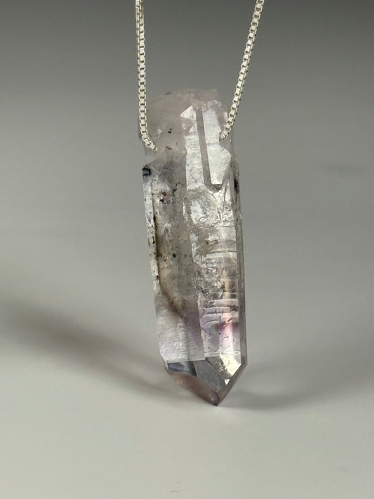 Amethyst Pendant with Chain