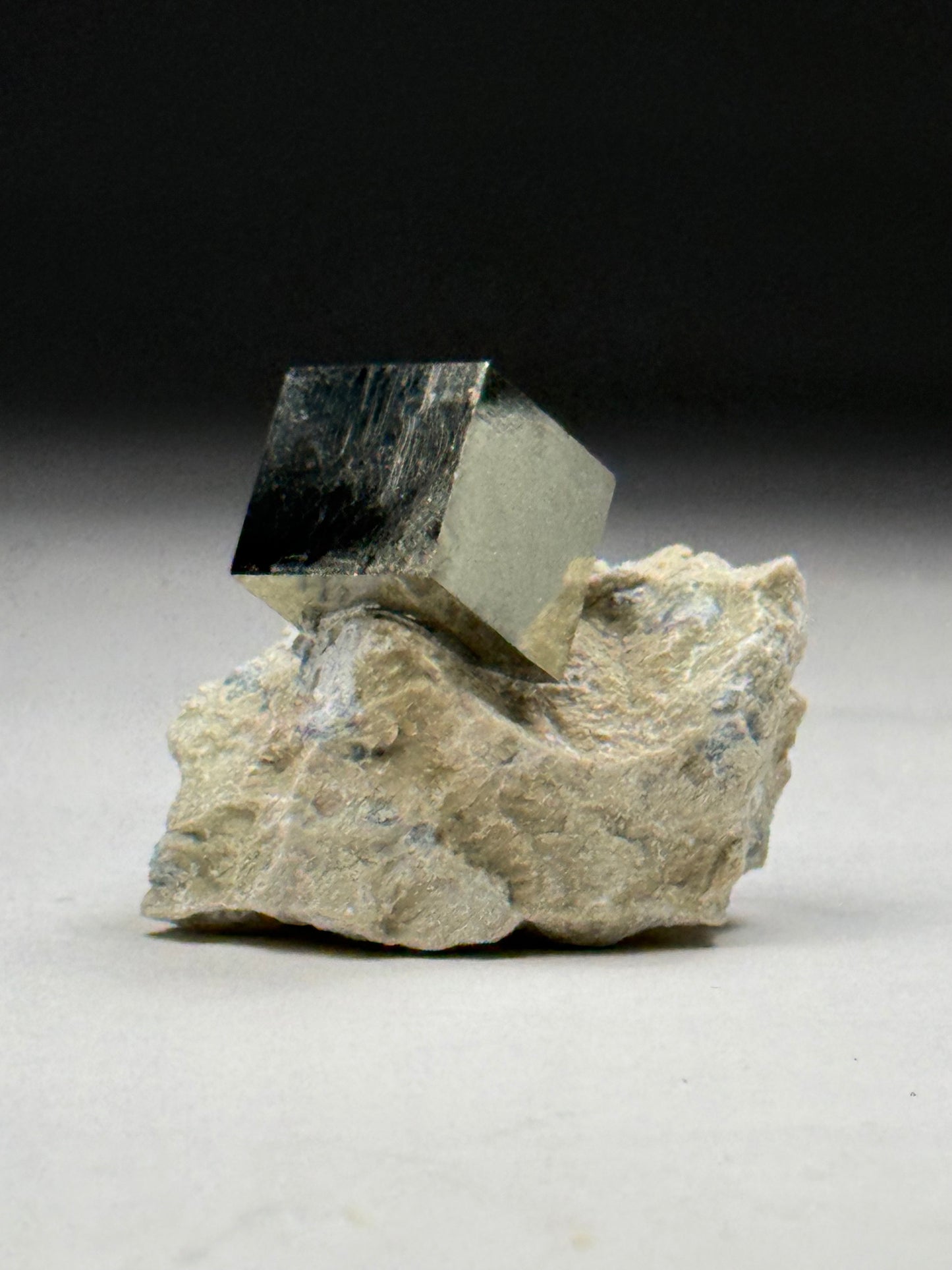 Pyrite on Matrix