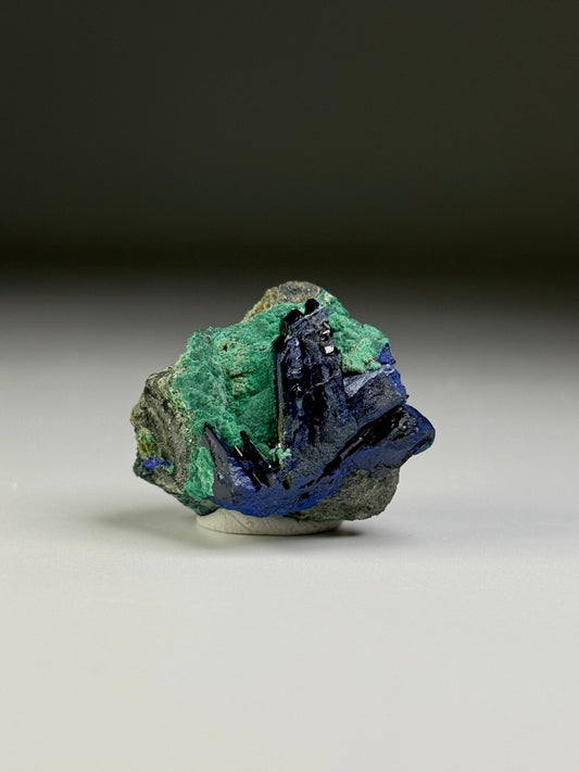 Azurite w/Malachite
