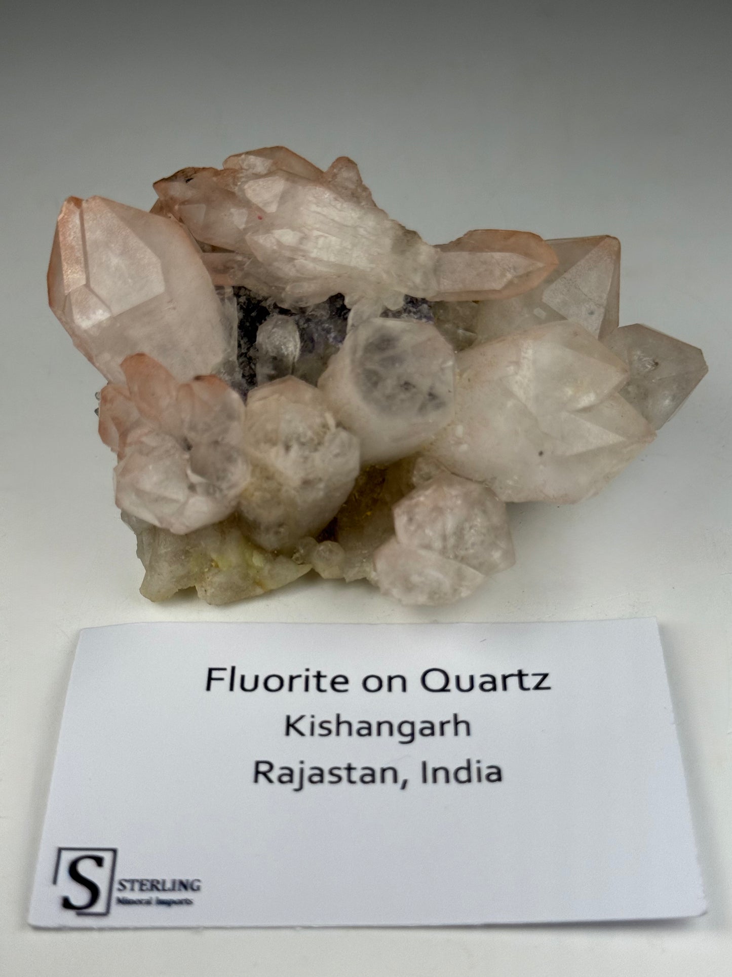 Fluorite on Quartz