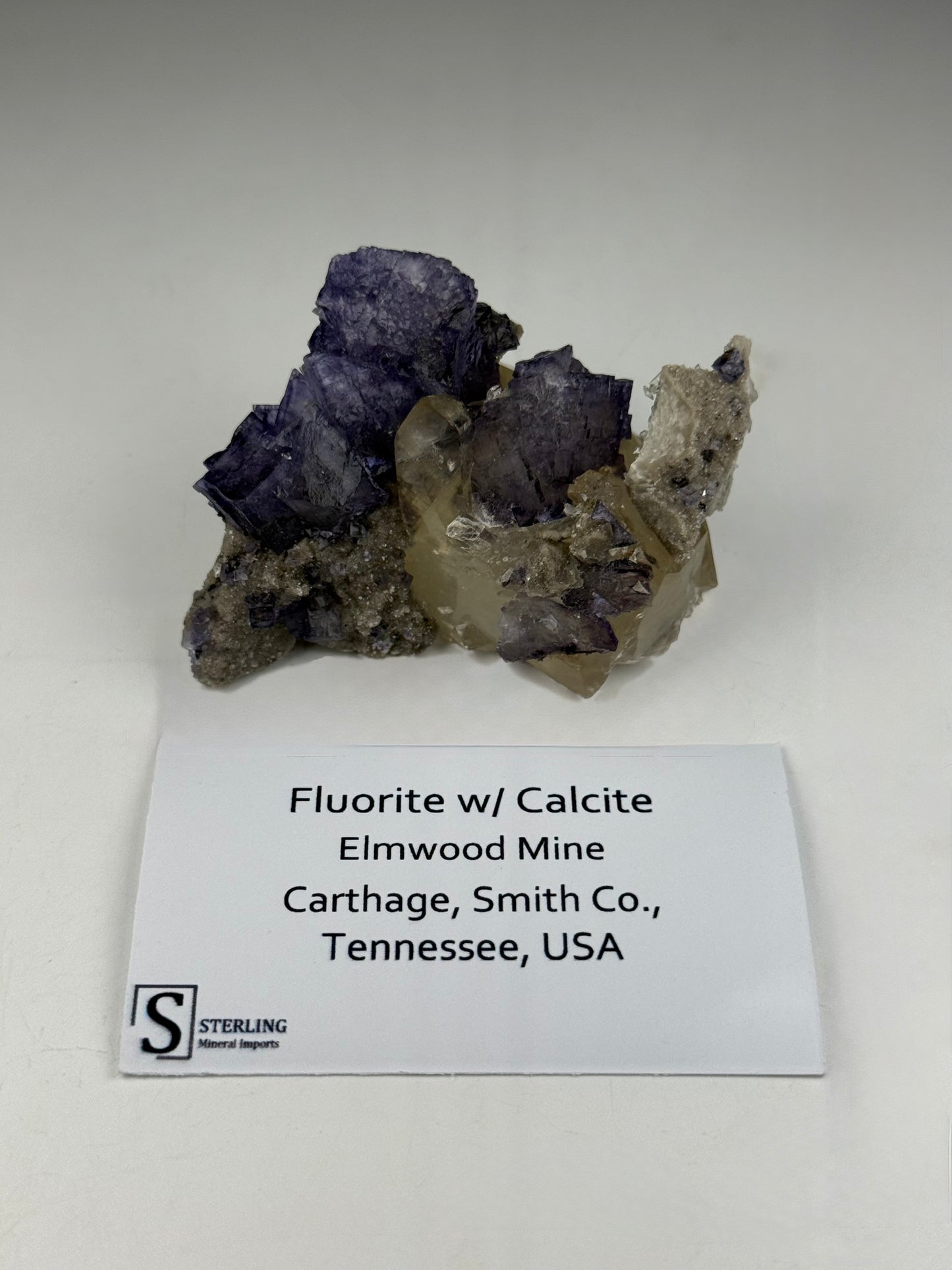 Fluorite w/ Calcite