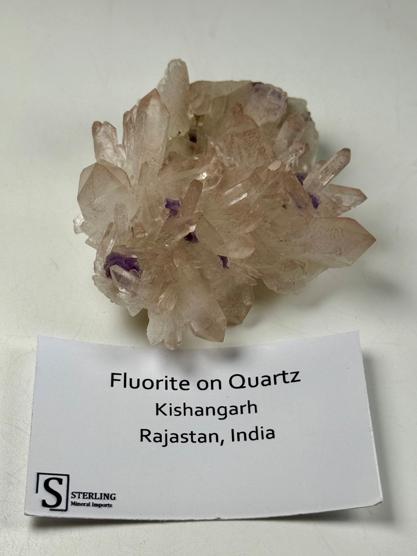 Fluorite on Quartz