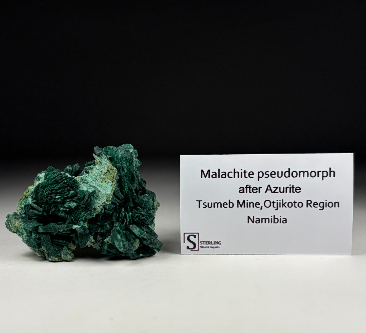 Malachite pseudo after Azurite