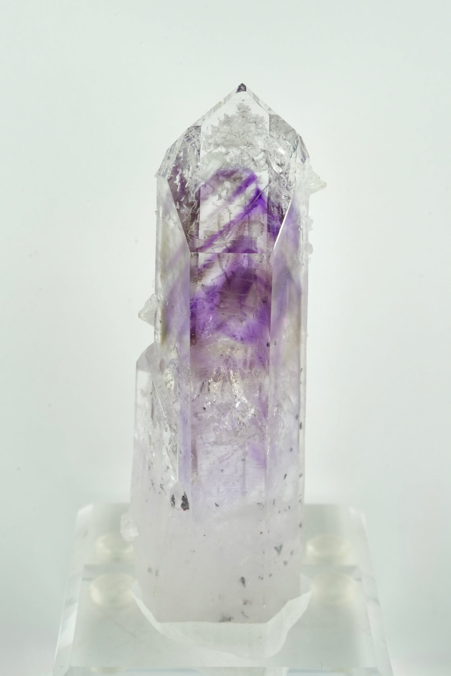Amethyst w/ Analcime on Custom Stand