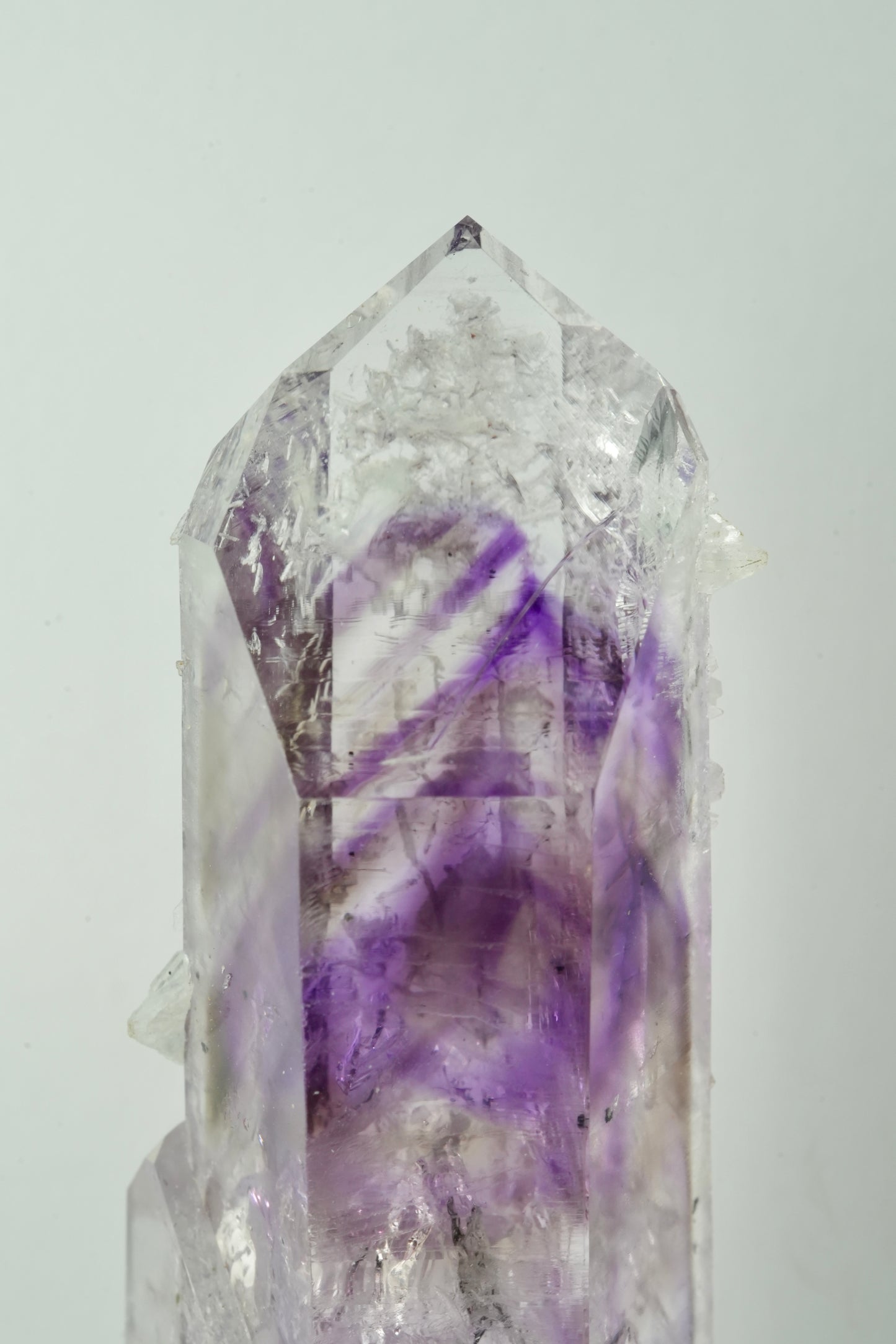 Amethyst w/ Analcime on Custom Stand