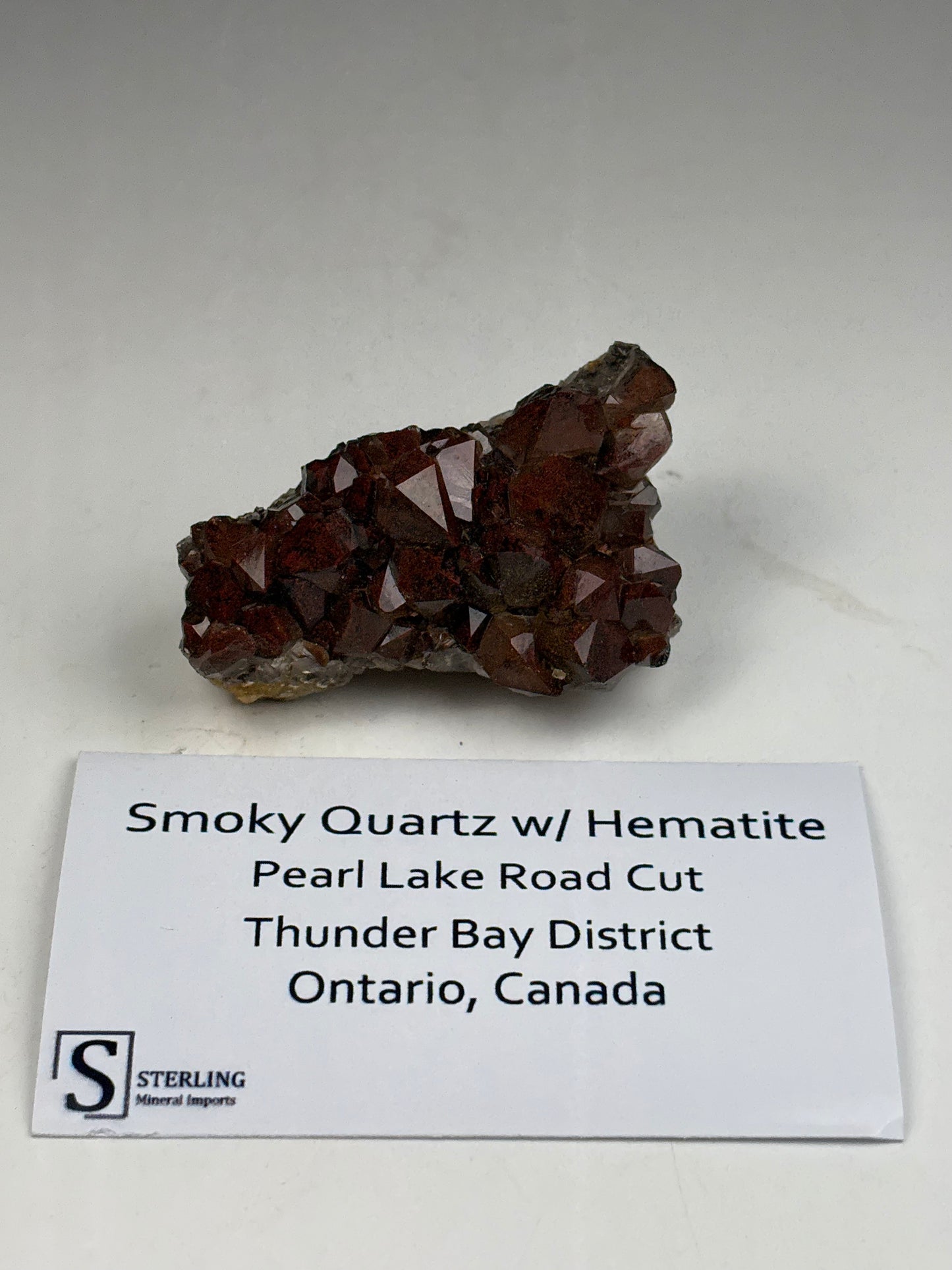 Smoky Quartz w/ Hematite