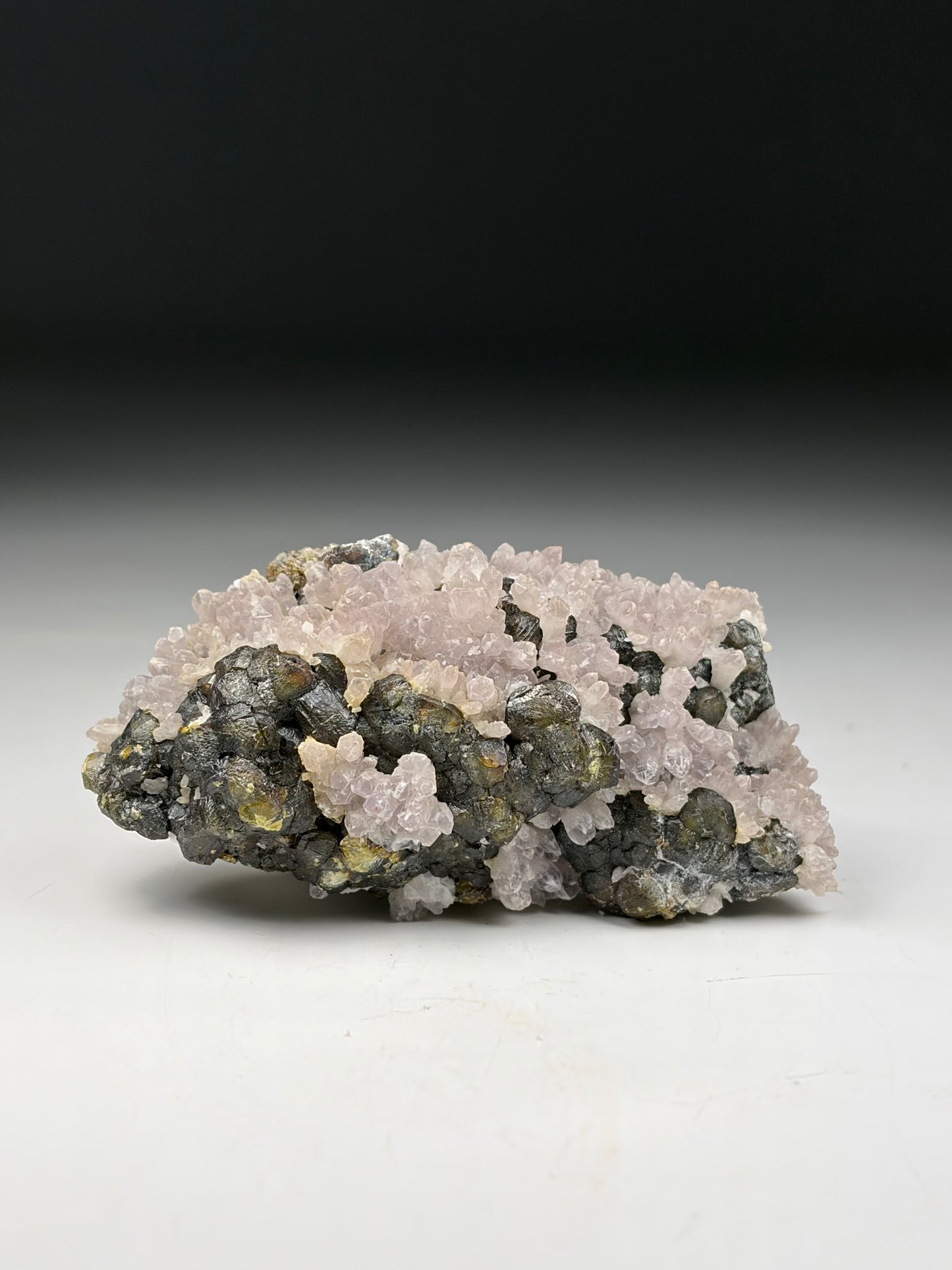 Amethyst over Sphalerite
